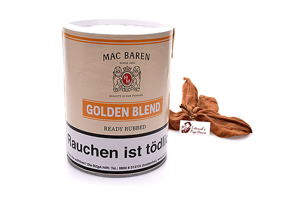 Mac Baren Golden Blend Ready Rubbed Pipe tobacco 250g Tin Mac Baren Golden Blend Ready Rubbed Pipe tobacco 250g Tin
